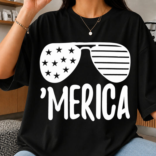 'Merica Sunglasses American Flag 4th Of July SVG