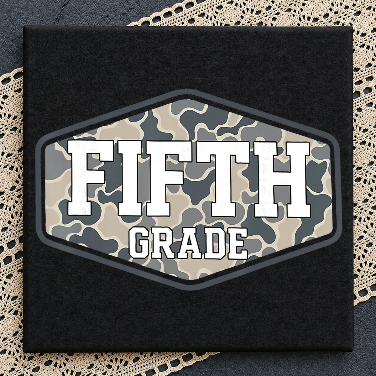 Fifth Grade Camo PNG, Back To School PNG, 5th Grade PNG