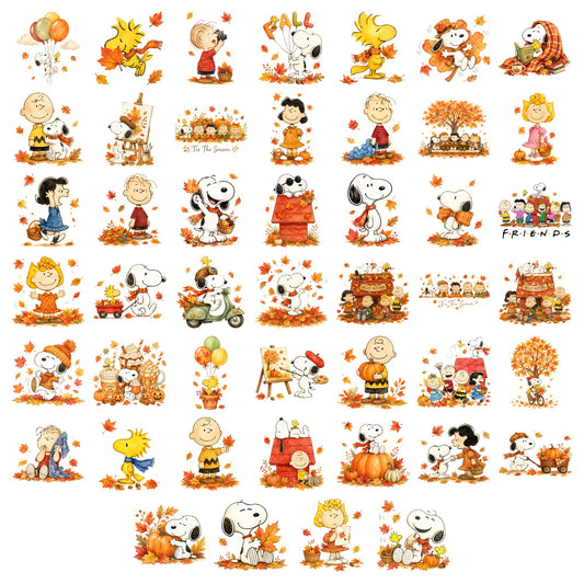 Snoopy Peanuts Fall Autumn Bundle PNG | SvgBundleHub