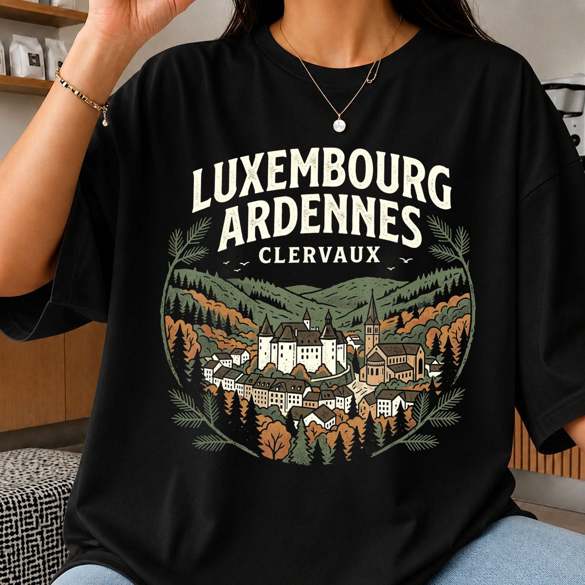 Luxembourg Ardennes Clervaux Belgium Travel Vintage PNG