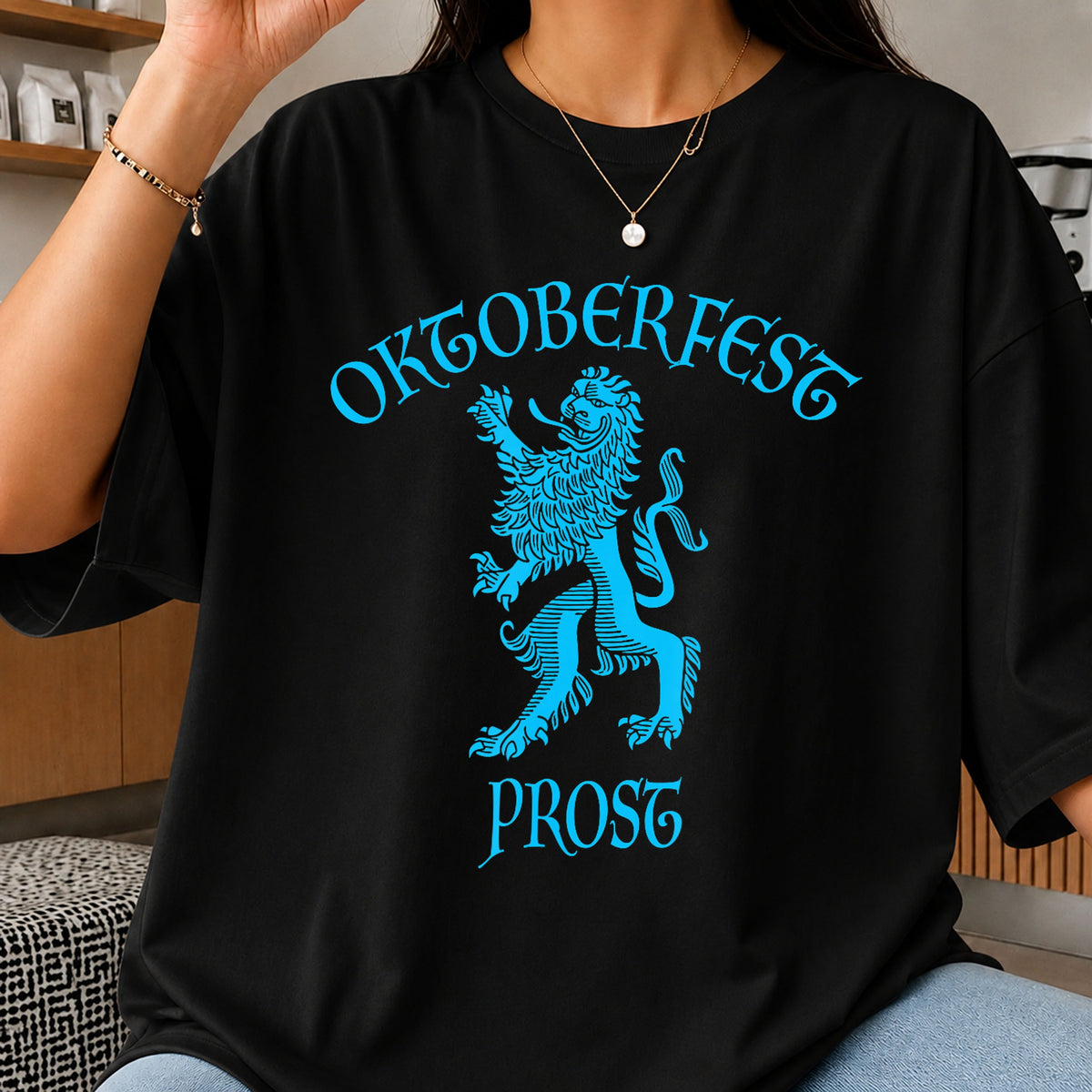 Oktoberfest Prost Lion Heraldic German Beer Festival PNG
