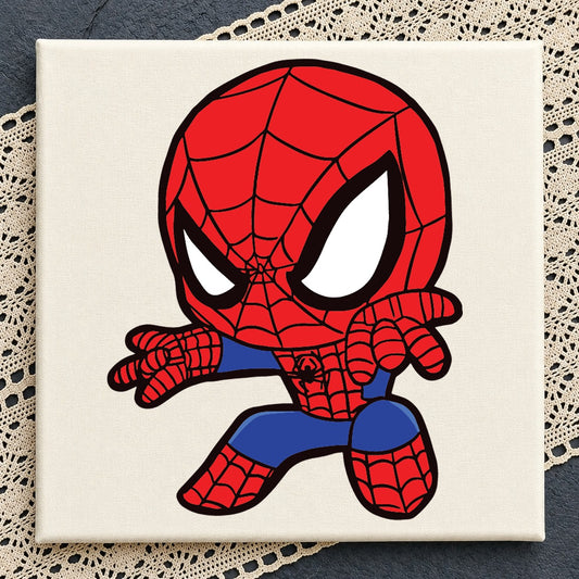 Chibi Spider-Man SVG, Superhero Cricut Vinyl Cut File