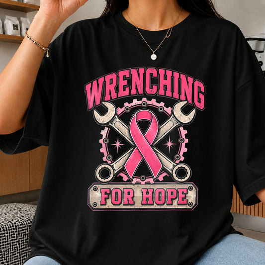 Wrenching For Hope Breast Cancer Pink Ribbon PNG