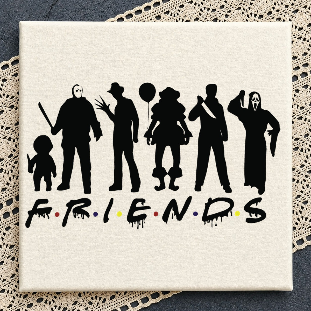 Horror Friends Halloween Killers SVG, Scary Cricut Clipart