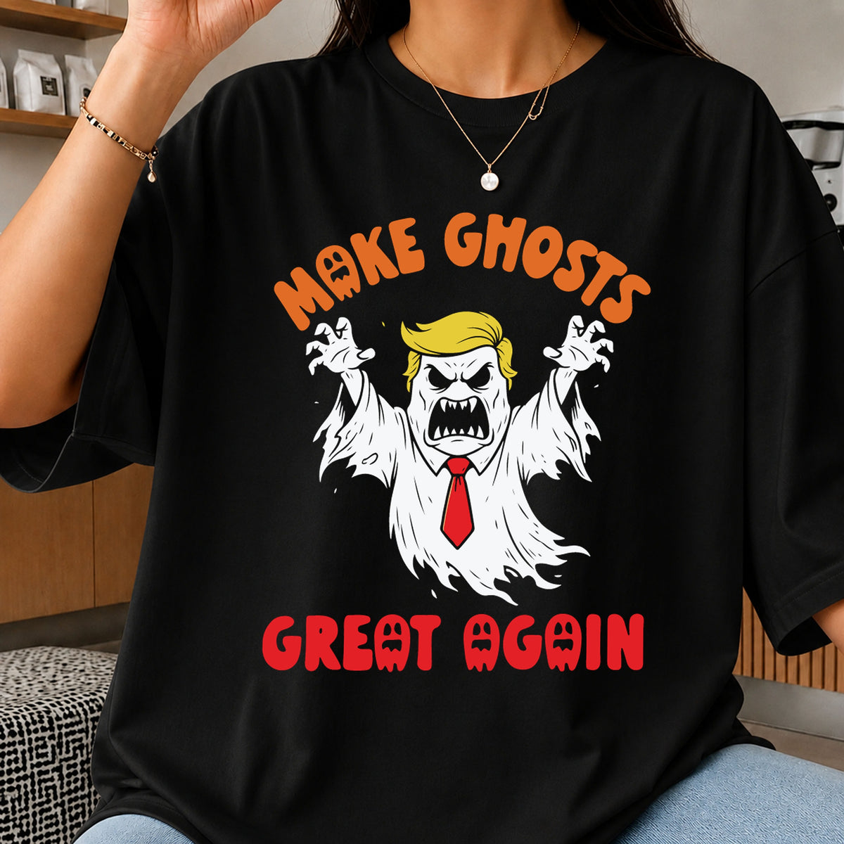 Make Ghosts Great Again SVG, Instant Cricut Cut File Clipart