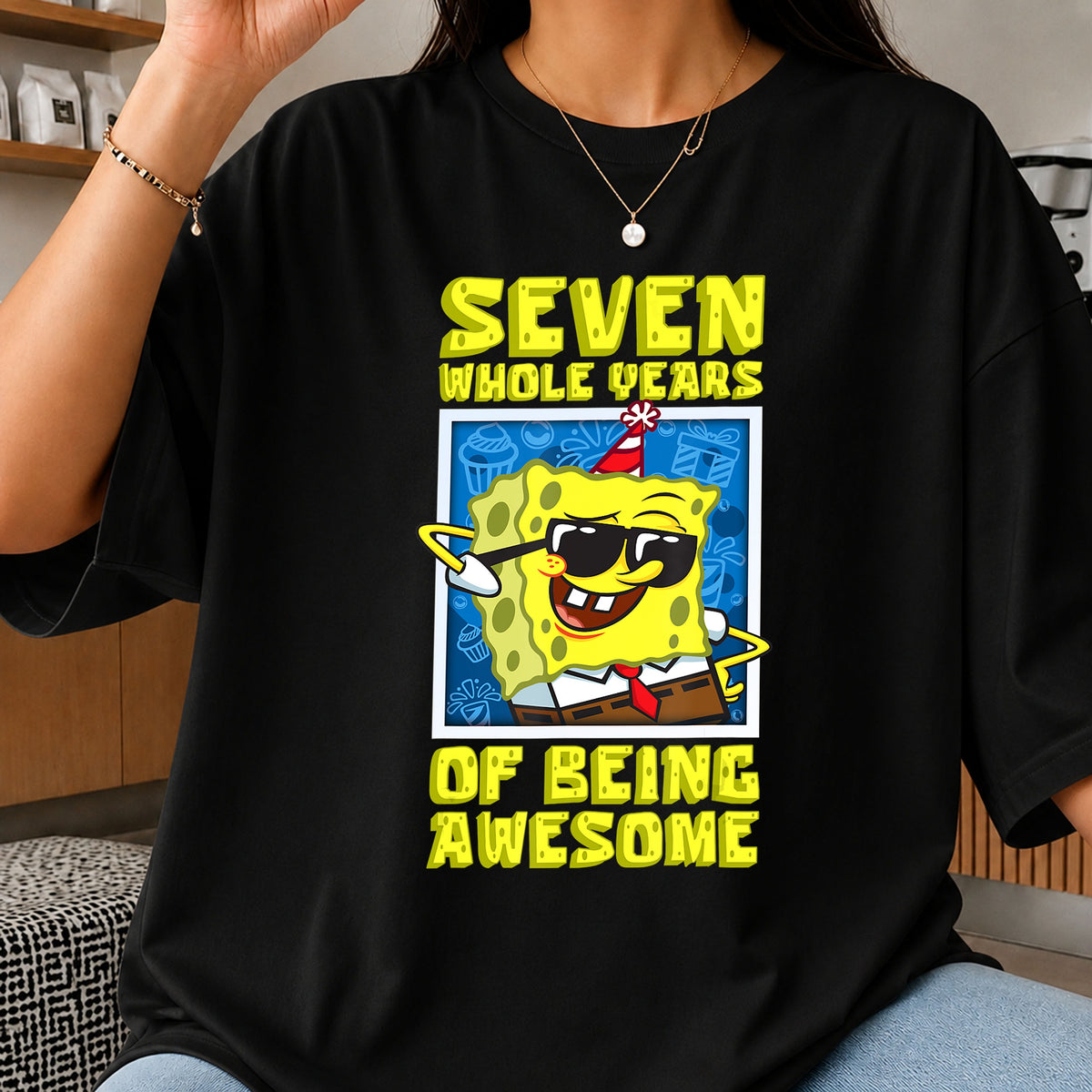 Spongebob Seven Whole Years Of Being Awesome PNG