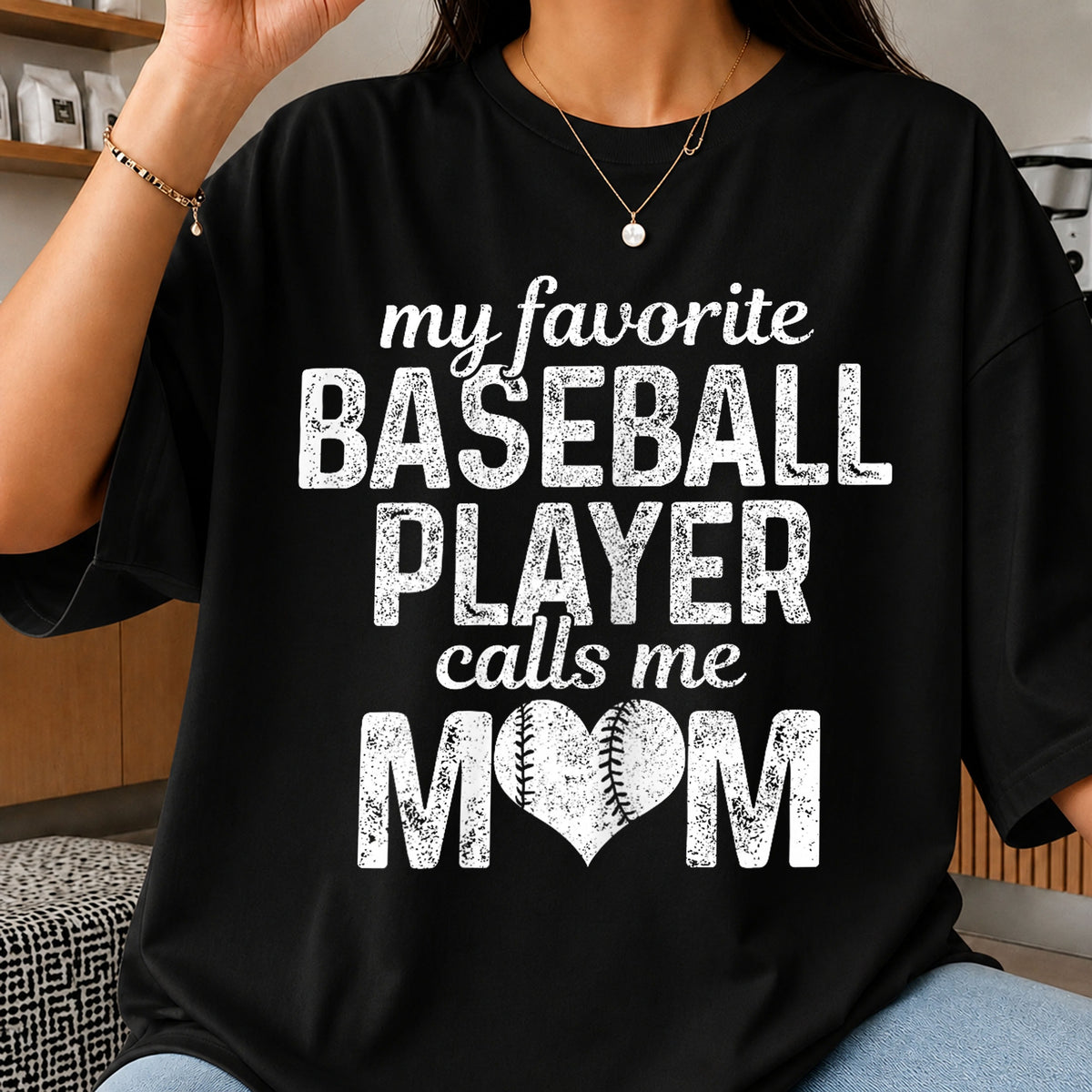My Favorite Baseball Player Calls Me Mom PNG