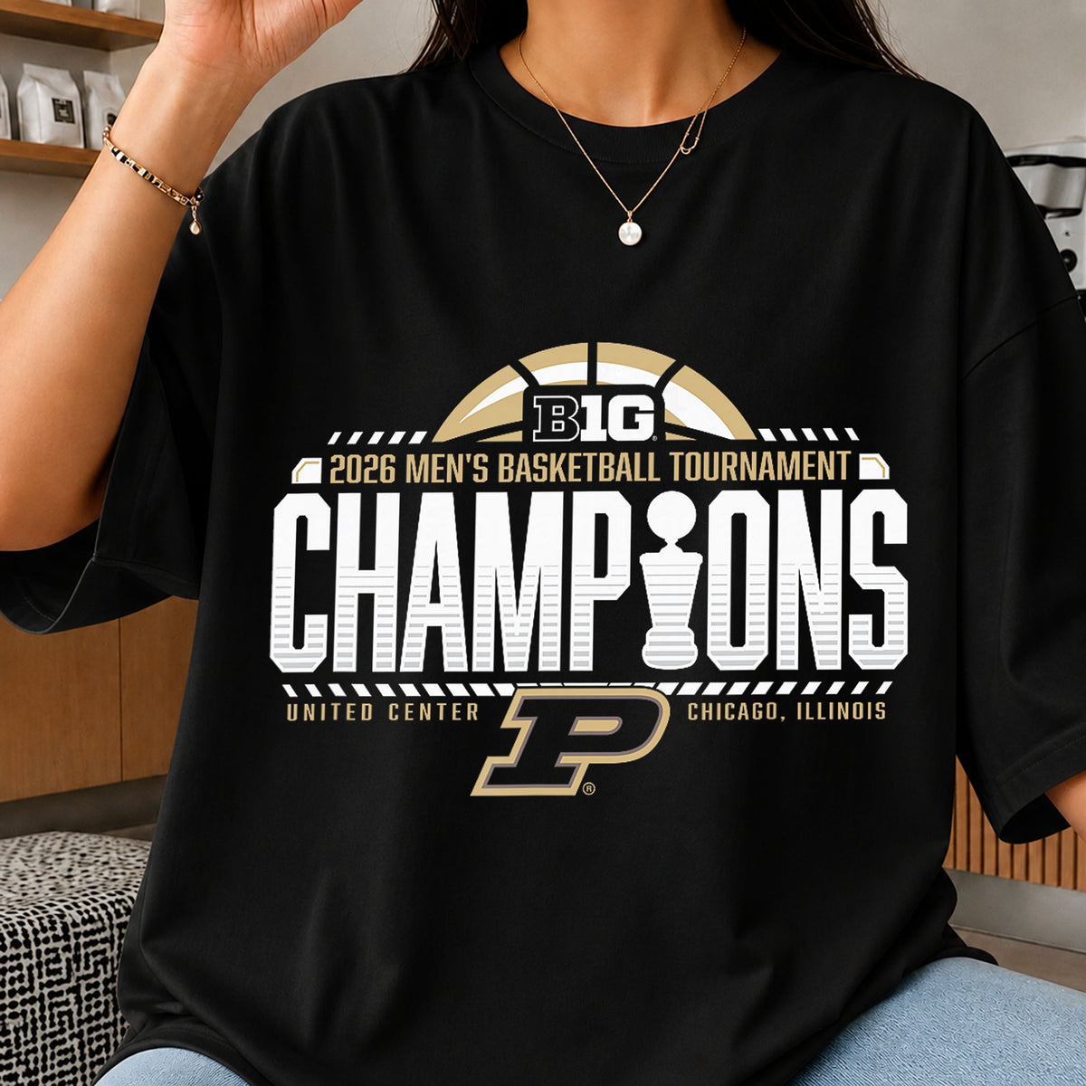 Purdue Boilermakers Big Ten 2026 Champions Basketball PNG