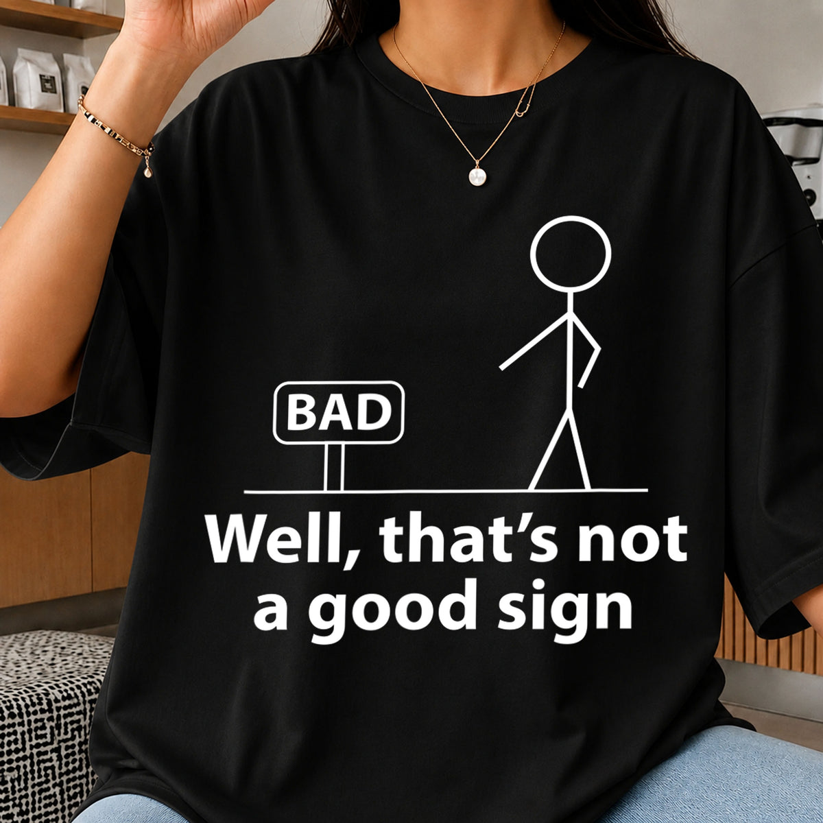 Well That's Not A Good Sign Stick Figure Meme Clipart PNG