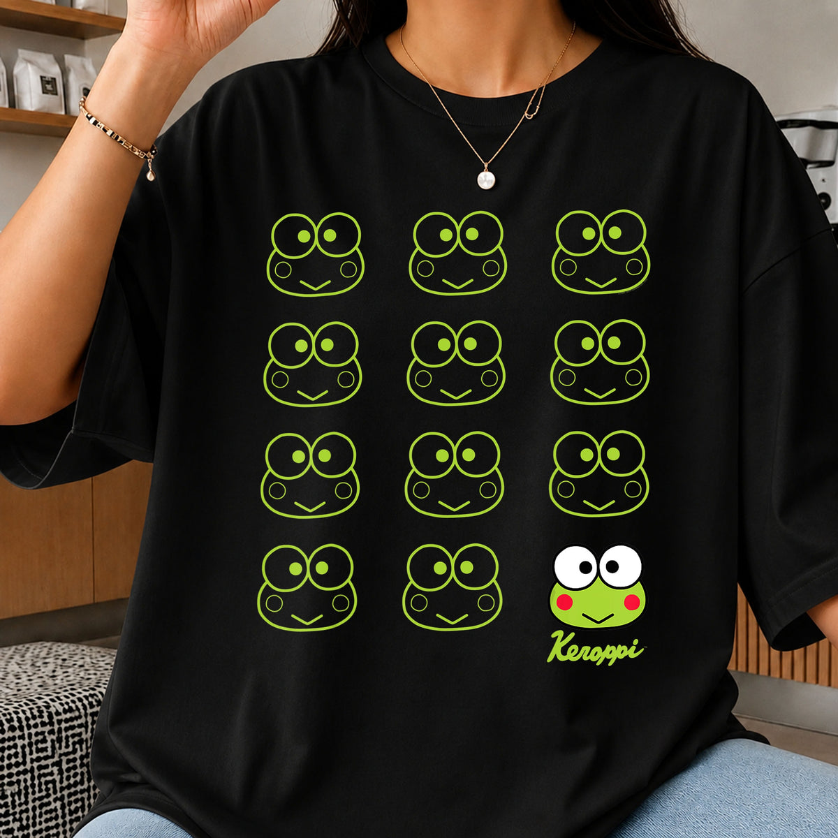 Keroppi Frog Face Outline Variations Sanrio Bundle PNG