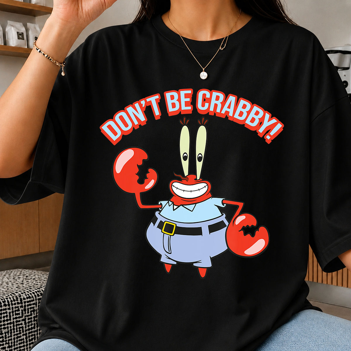 Mr Krabs Don't Be Crabby SpongeBob Cartoon PNG