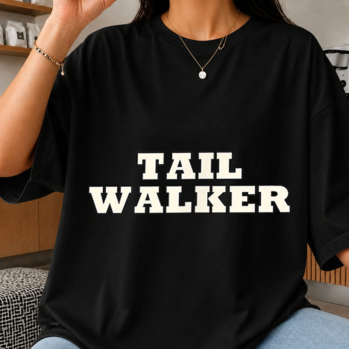 Tail Walker Varsity Text Bold Slogan Shirt Design PNG