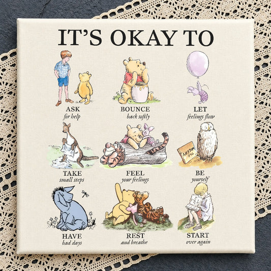 Winnie the Pooh It's Okay To PNG | SvgBundleHub
