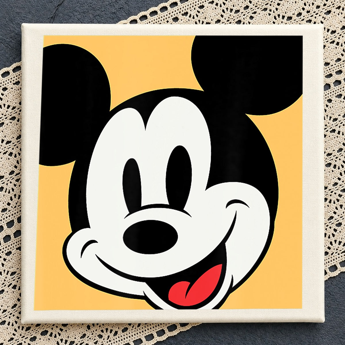 Mickey Mouse Classic Smiling Face Disney Character PNG