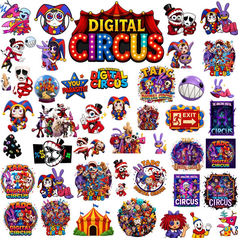 Amazing Digital Circus TADC Bundle PNG | SvgBundleHub