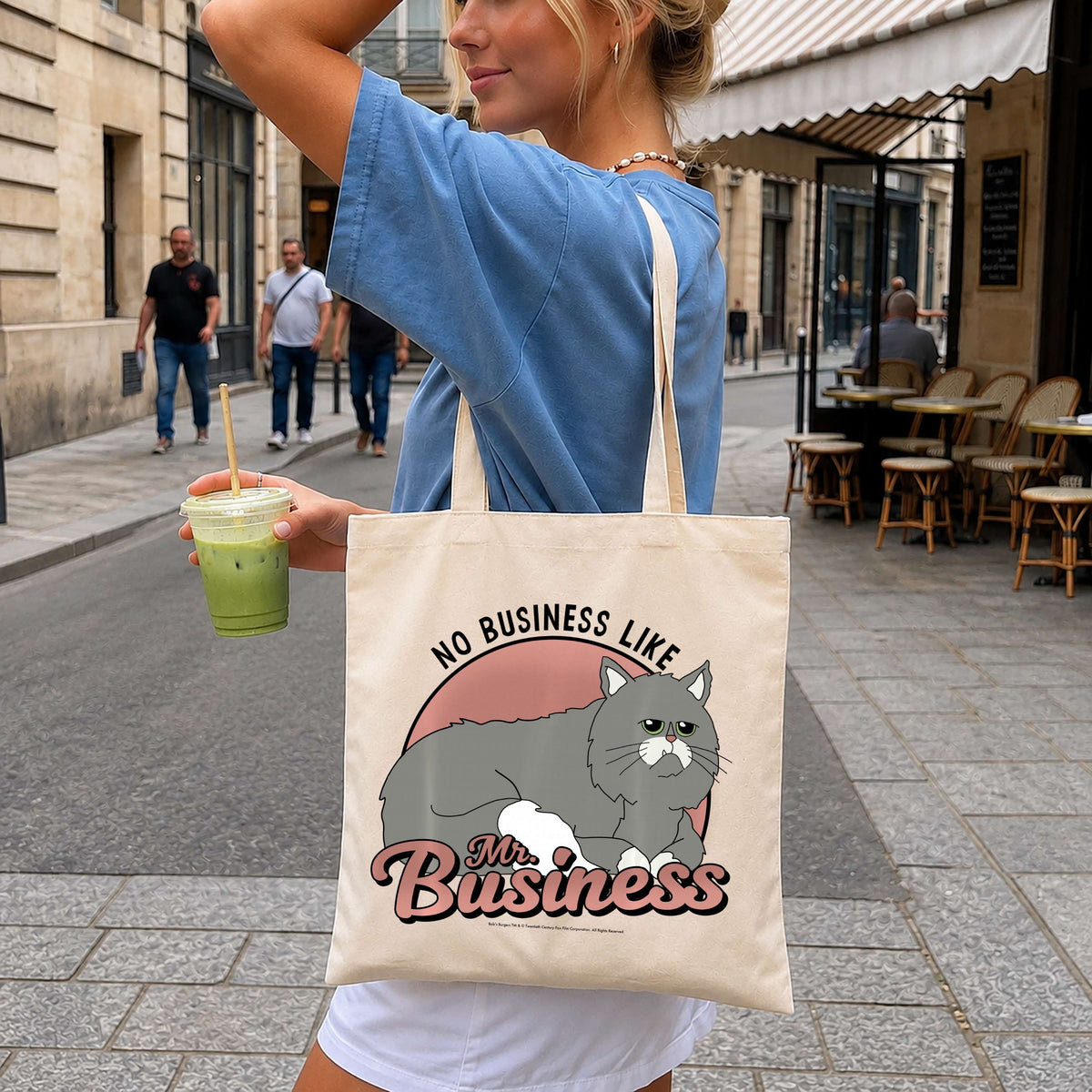 Mr Business Cat No Business Like PNG, Bob's Burgers Cat, Funny PNG