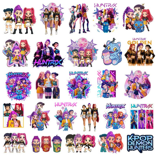 K-Pop Demon Hunters Huntrix Bundle PNG | SvgBundleHub