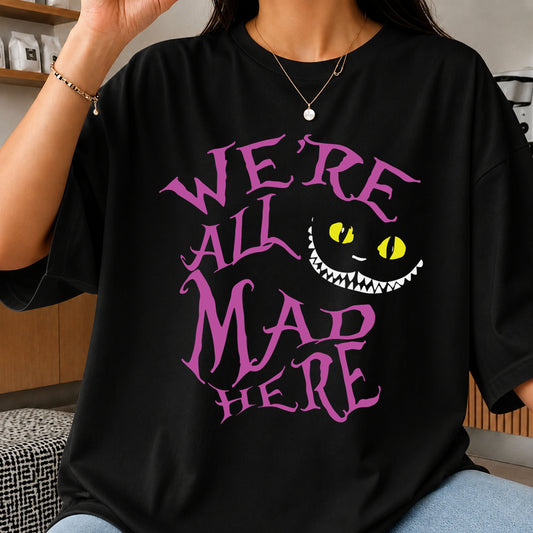 We're All Mad Here Cheshire Cat Cricut Cut File SVG