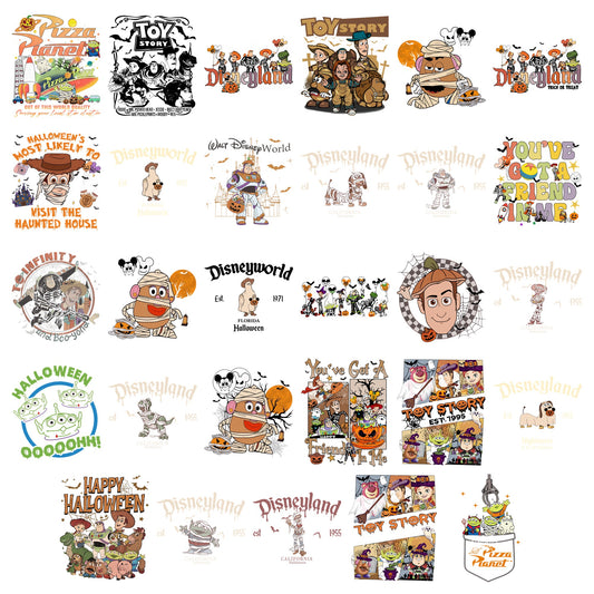 Toy Story Halloween Disneyland Bundle PNG | SvgBundleHub