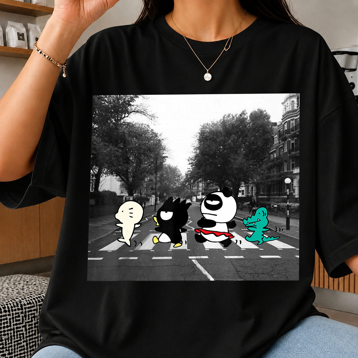 Sanrio Abbey Road Crosswalk PNG, Cute Kawaii Clipart