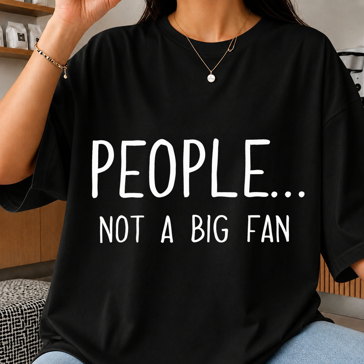People Not A Big Fan SVG, Funny Introvert Quote Cut File