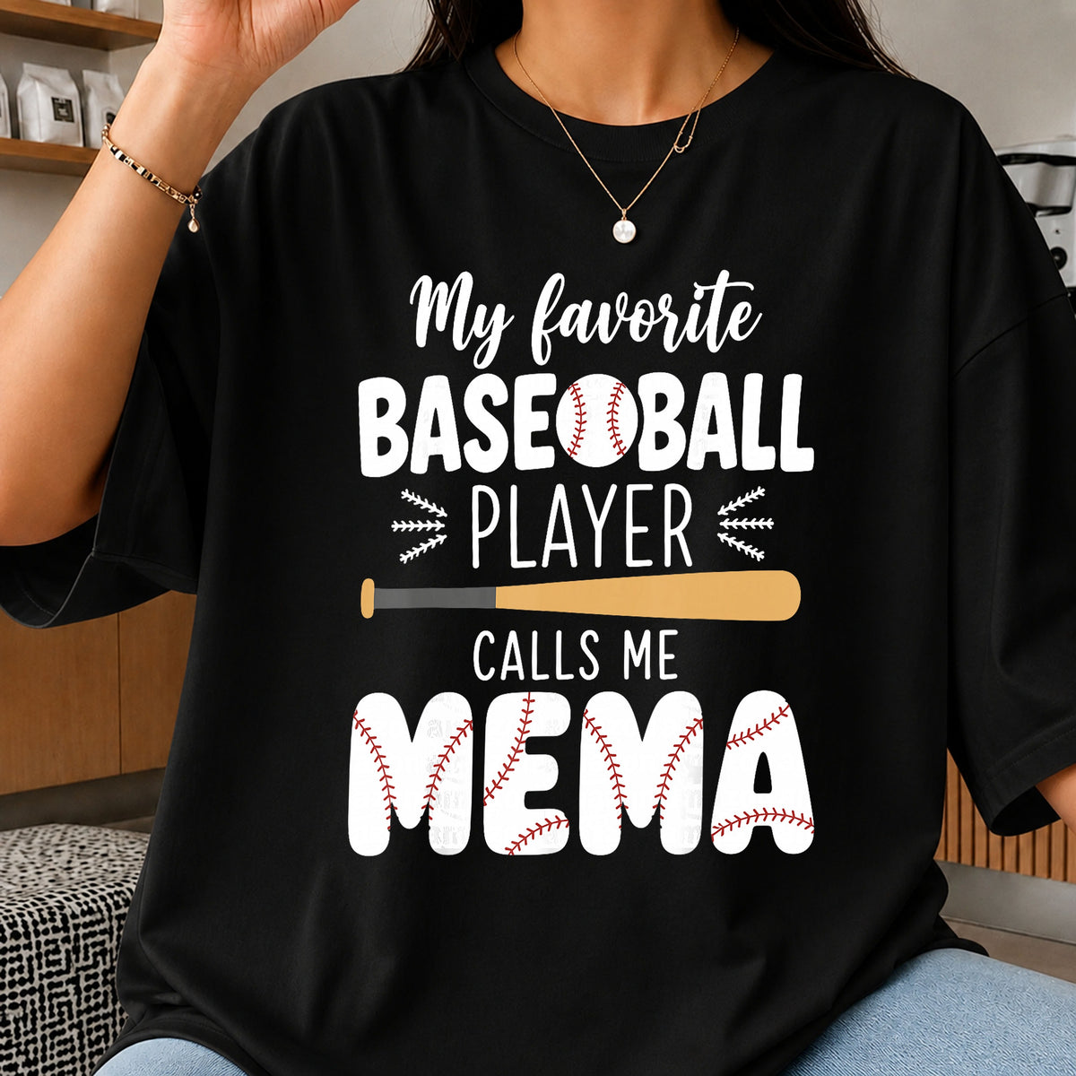 My Favorite Baseball Player Calls Me Mema PNG