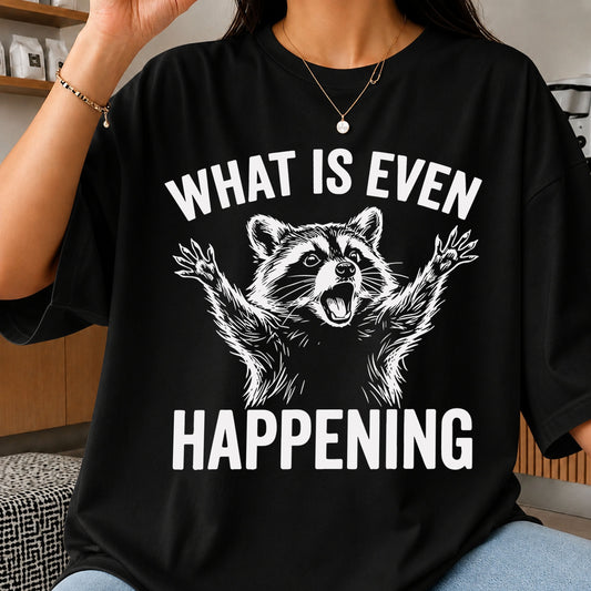 What Is Even Happening Raccoon Funny Animal Clipart SVG