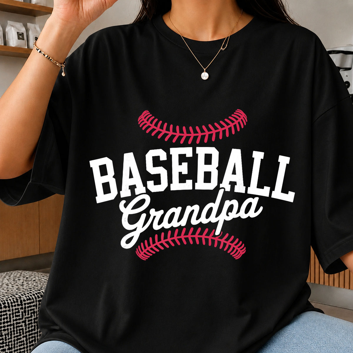 Baseball Grandpa PNG, Sports Fan Grandpa Shirt Design