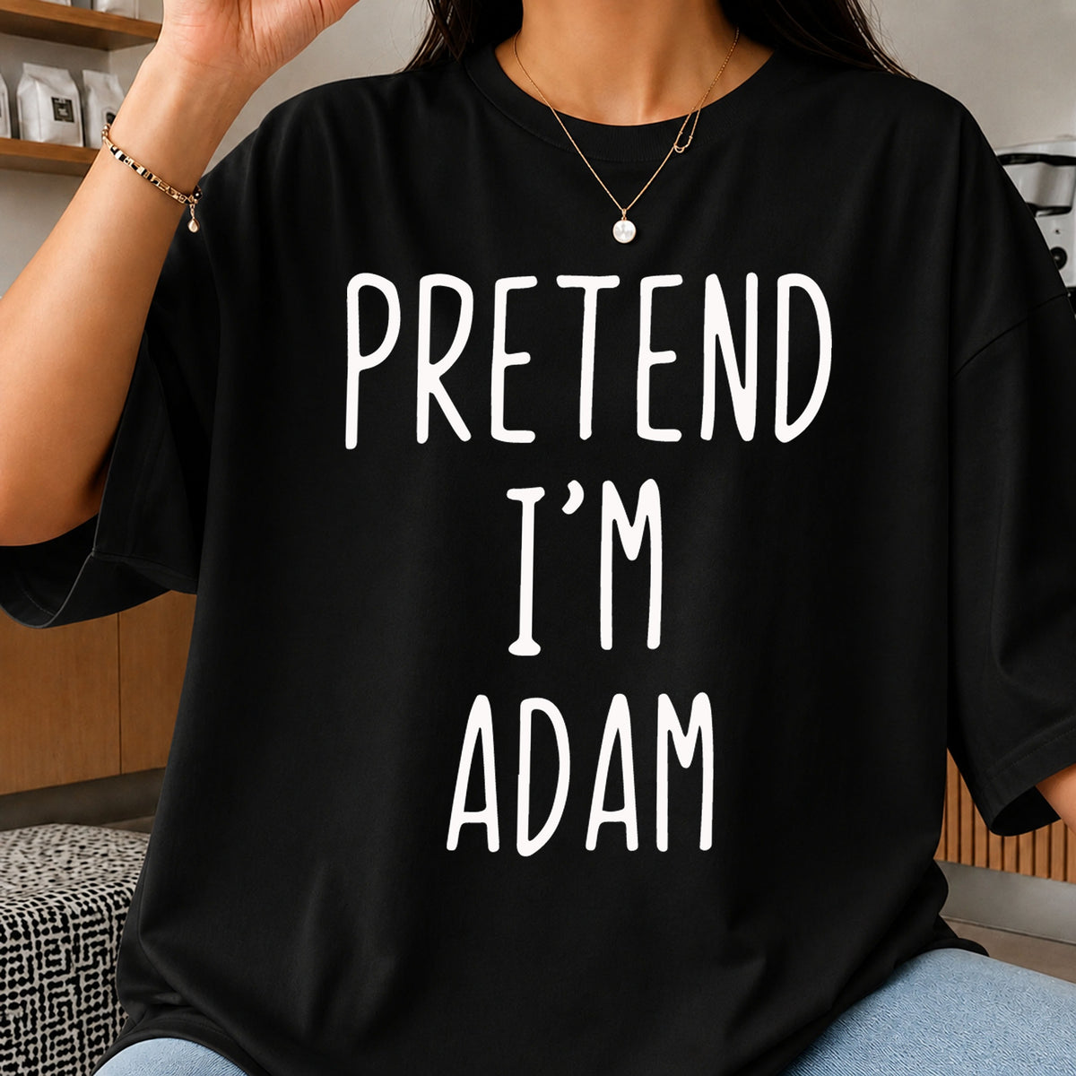 Pretend I'm Adam SVG, Funny Name Halloween Costume