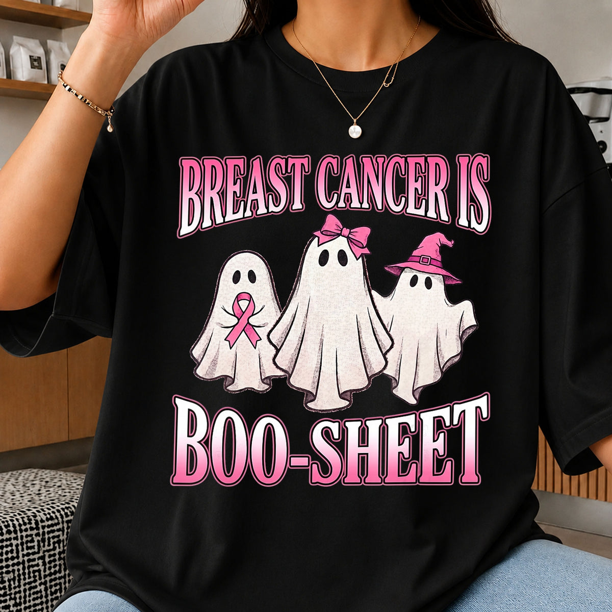 Breast Cancer Is Boo-Sheet Ghost Halloween PNG