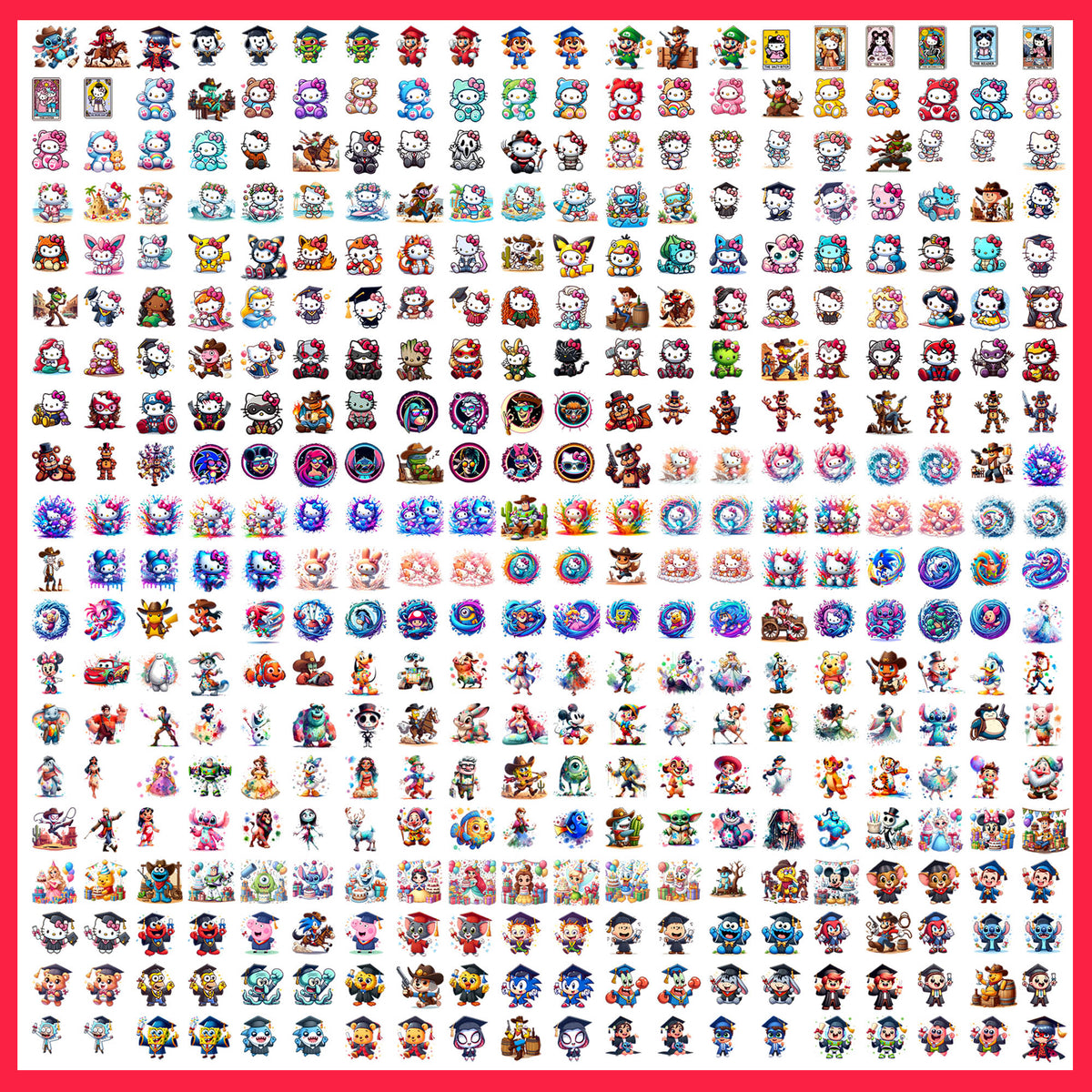 Cartoon 2025 Mega Bundle PNG | SvgBundleHub