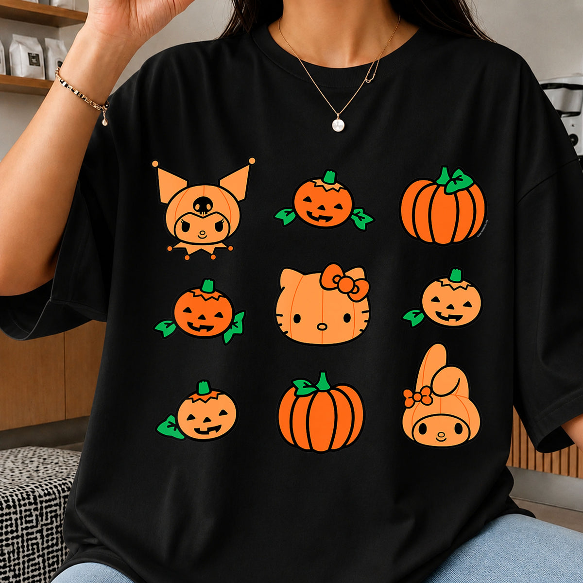 Hello Kitty Kuromi My Melody Halloween Pumpkin PNG