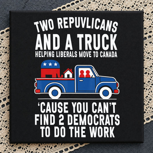 Two Republicans And A Truck PNG, Funny Republican PNG, Political PNG