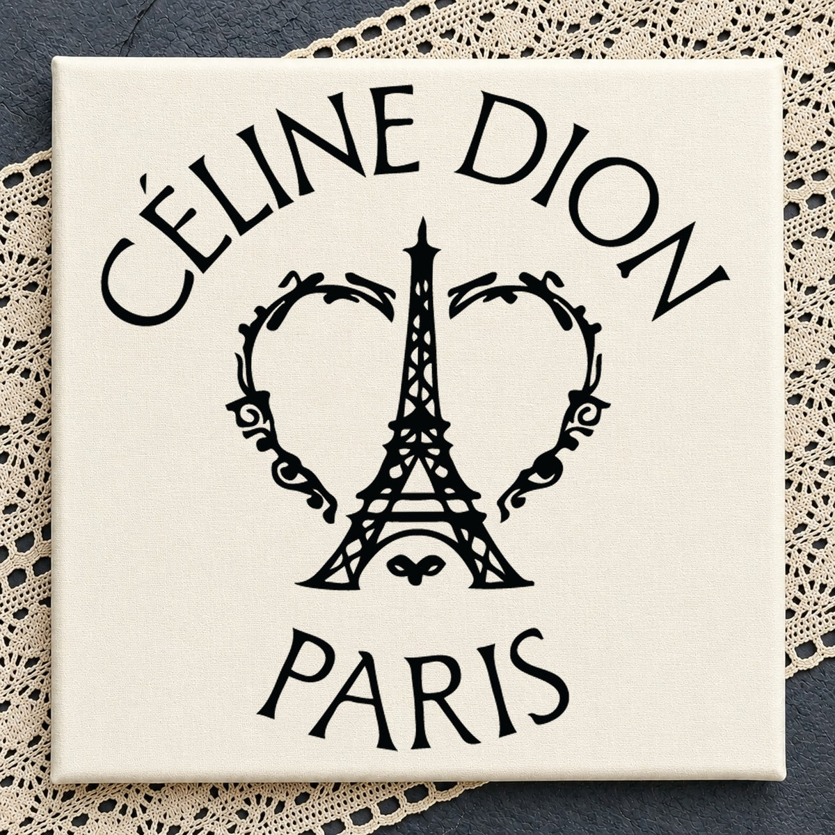 Celine Dion Paris SVG, Eiffel Tower Heart Cricut Clipart