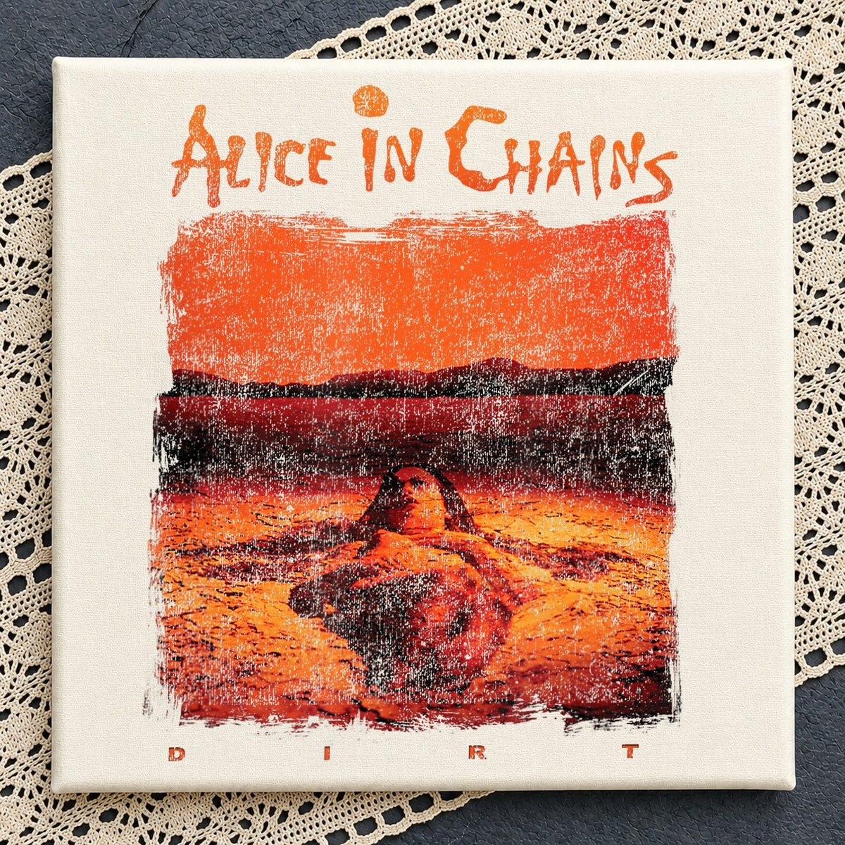Alice In Chains Dirt Album Cover Vintage Grunge PNG