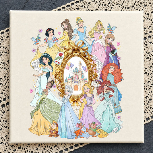 All Princesses Castle Mirror PNG | SvgBundleHub