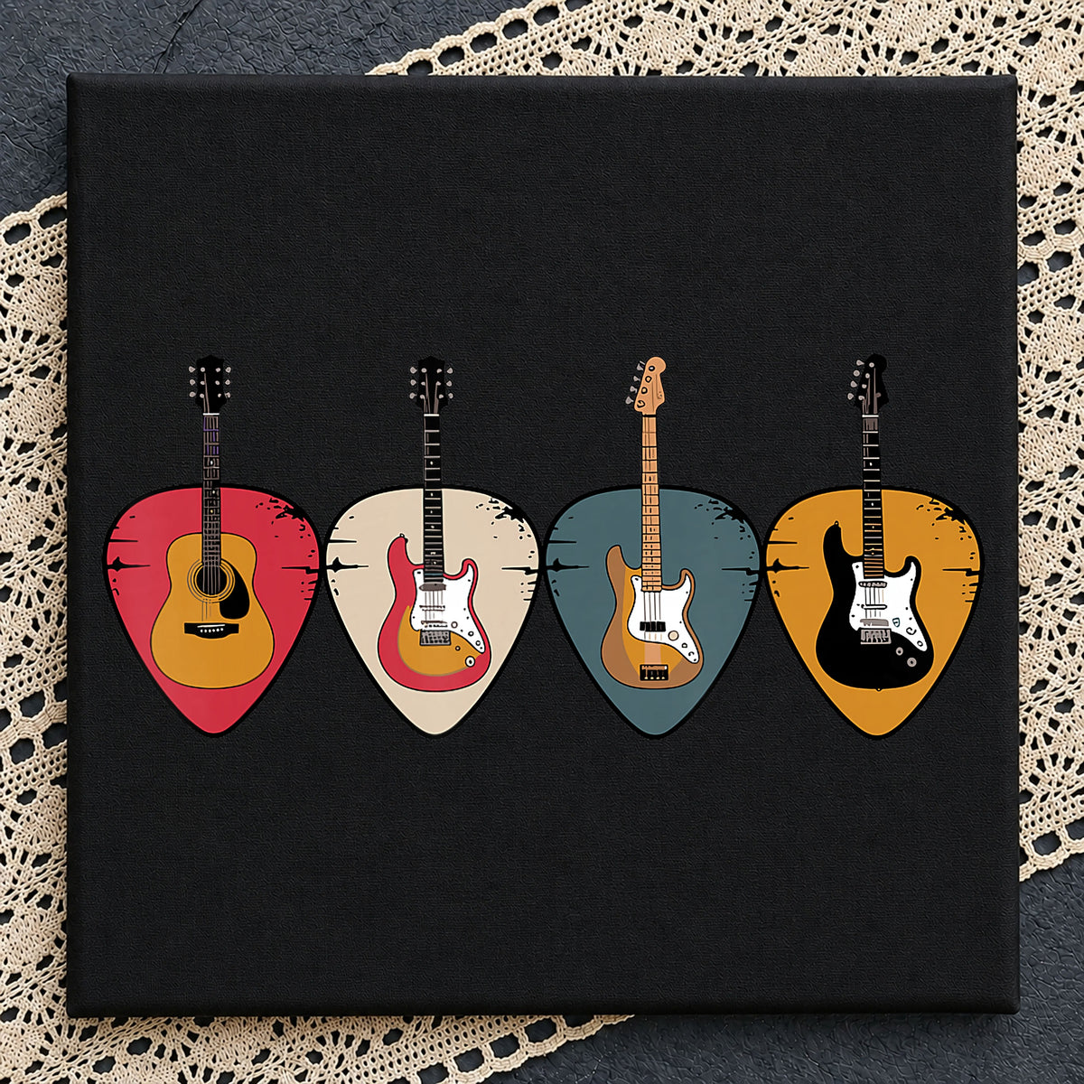 Guitar Pick PNG Bundle, Music Lover Clipart, Electric Guitar PNG