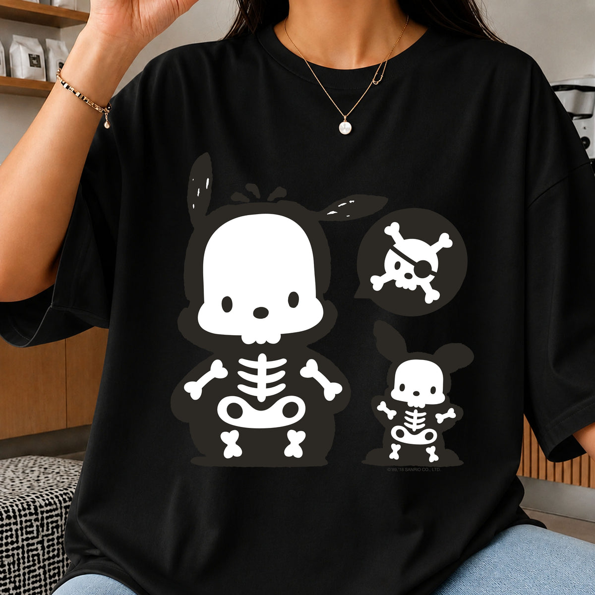 Badtz-Maru Skeleton Halloween Pirate Sanrio Clipart PNG