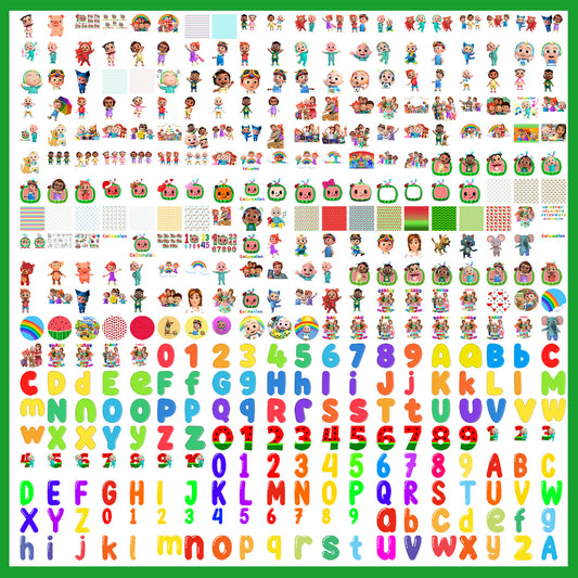 Cocomelon Cartoon Mega Bundle SVG| SvgBundleHub