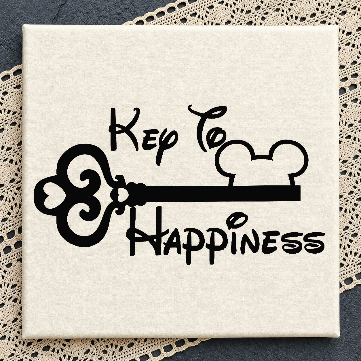 Disney Key To Happiness SVG, Mickey Mouse SVG PNG, Disney Castle Key SVG