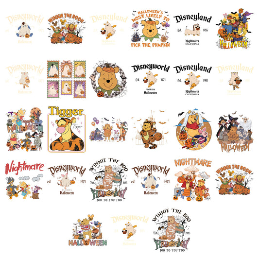 Winnie the Pooh Halloween Bundle PNG | SvgBundleHub
