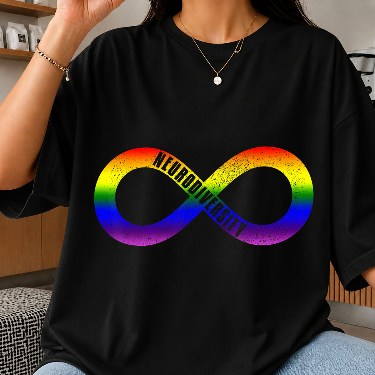 Neurodiversity Rainbow Infinity Symbol Pride Clipart PNG