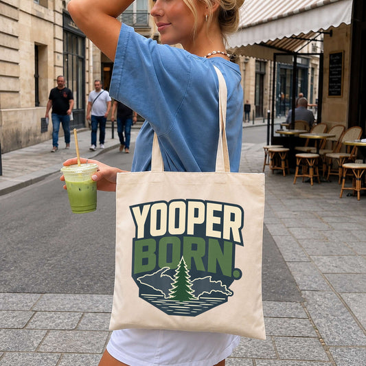 Yooper Born Michigan Upper Peninsula Clipart, Forest Pine Tree Shield