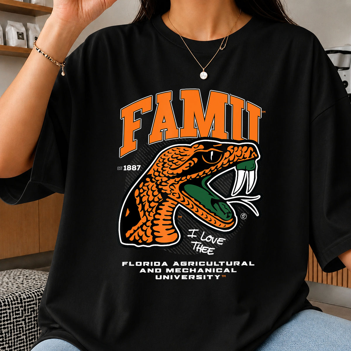 FAMU Rattlers I Love Thee Mascot Snake College PNG