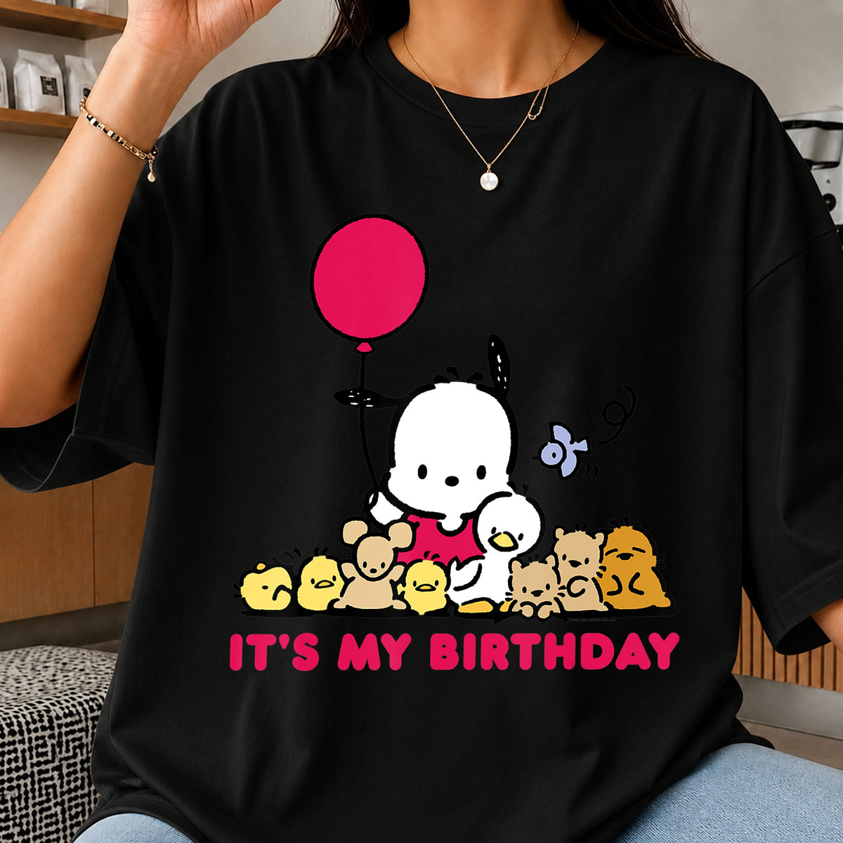 Pochacco It's My Birthday Balloon Animals Sanrio PNG