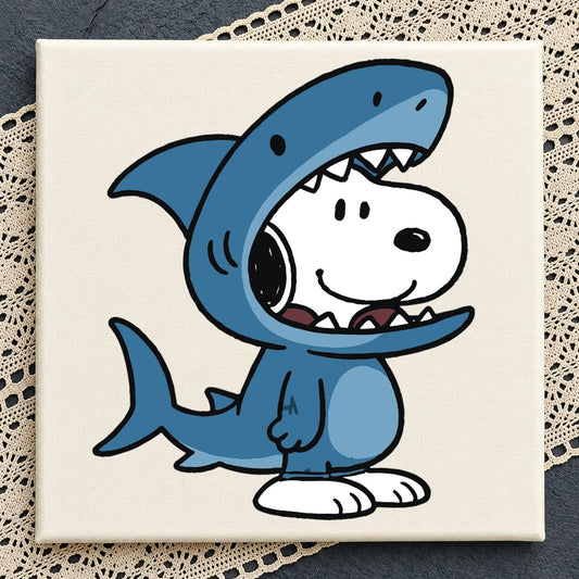 Snoopy Shark Costume SVG, Cute Peanuts Cricut Clipart