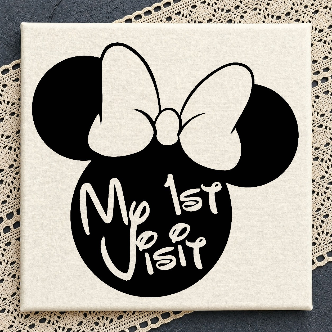 Minnie Mouse My First Visit SVG, Disney Trip SVG PNG, Mickey Ears SVG