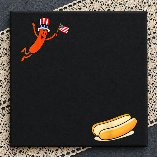 4th Of July Hot Dog PNG, Patriotic Sausage Clipart, USA PNG