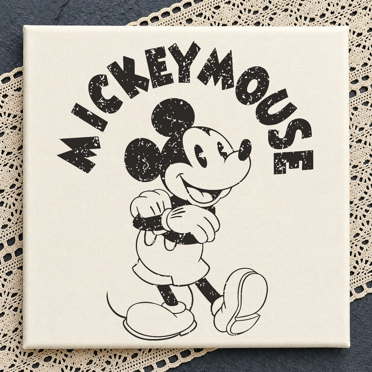 Mickey Mouse Retro SVG PNG, Vintage Disney SVG, Mickey SVG
