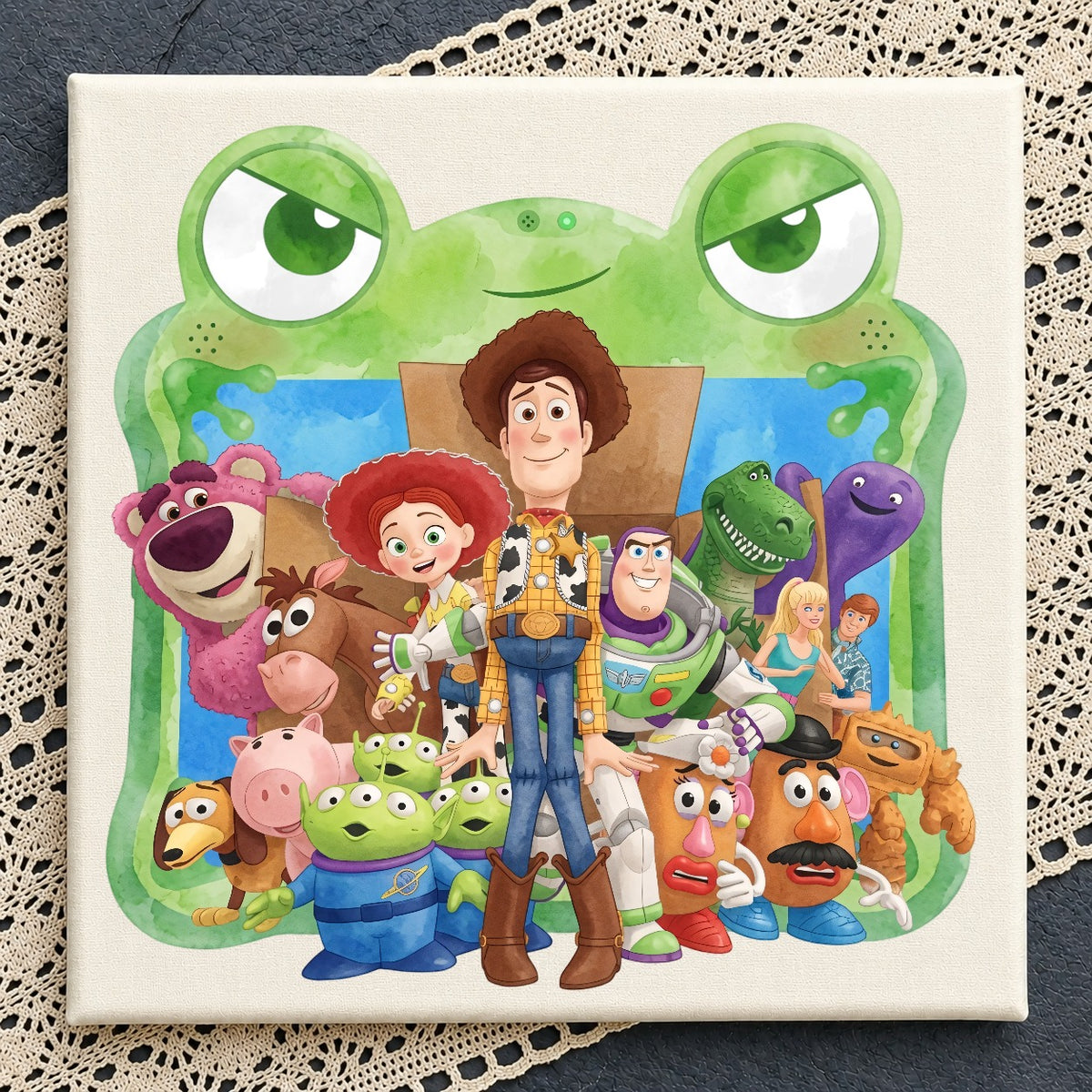 Toy Story Squad Frog Frame PNG | SvgBundleHub